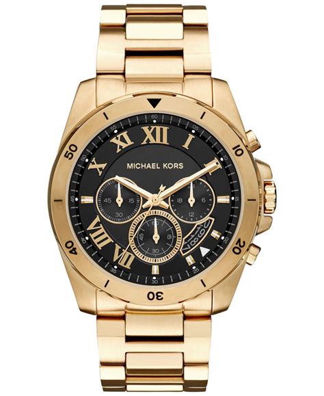 michael kors brecken men's watch|Michael Kors gold tone watch.